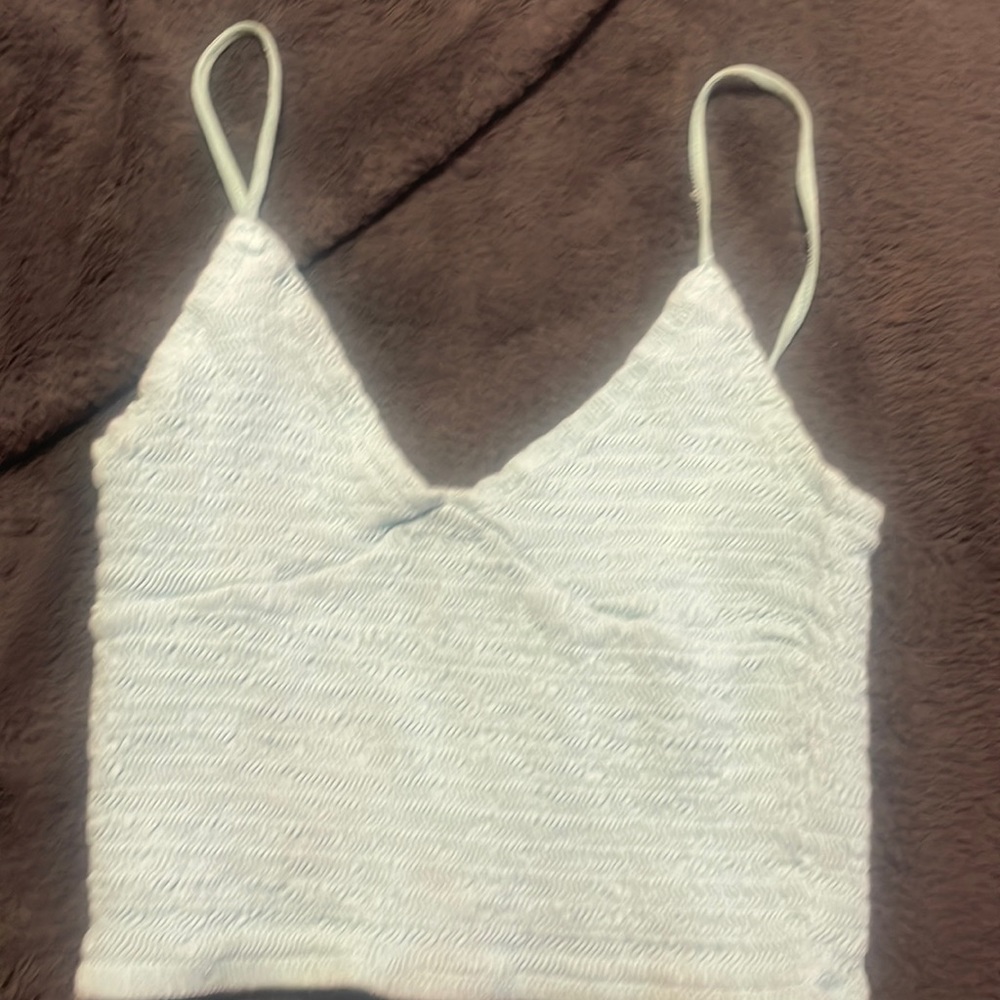 Me to We, light blue crop top